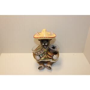 Mexican Chihuahua with Sombrero Hat and Serape TEQUILA CUP HOLDER